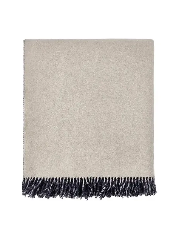 Brunello Cucinelli Two-Tone Cashmere Double Cloth Throw