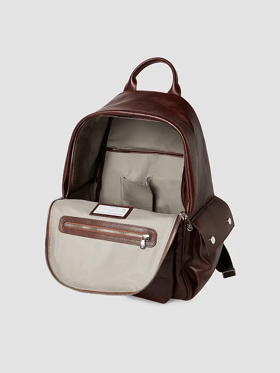 Brunello Cucinelli Men's Calfskin Travel Backpack | Thumbnail 5