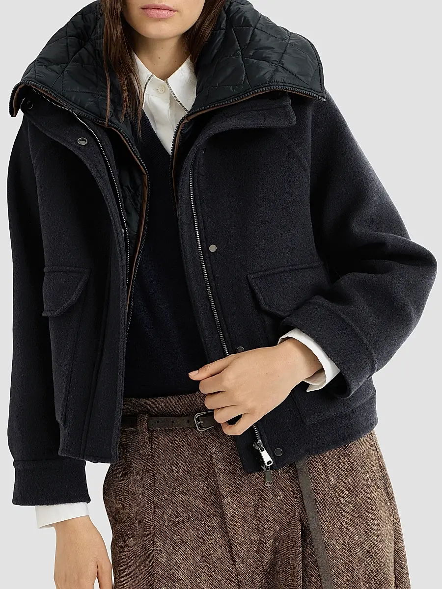 Brunello Cucinelli Women's Hand-Crafted Outerwear Jacket | Thumbnail 5
