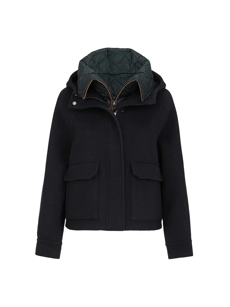Brunello Cucinelli Women's Hand-Crafted Outerwear Jacket - Night | Image 1 Brunello Cucinelli Women's Hand-Crafted Outerwear Jacket - Night | Image 1
