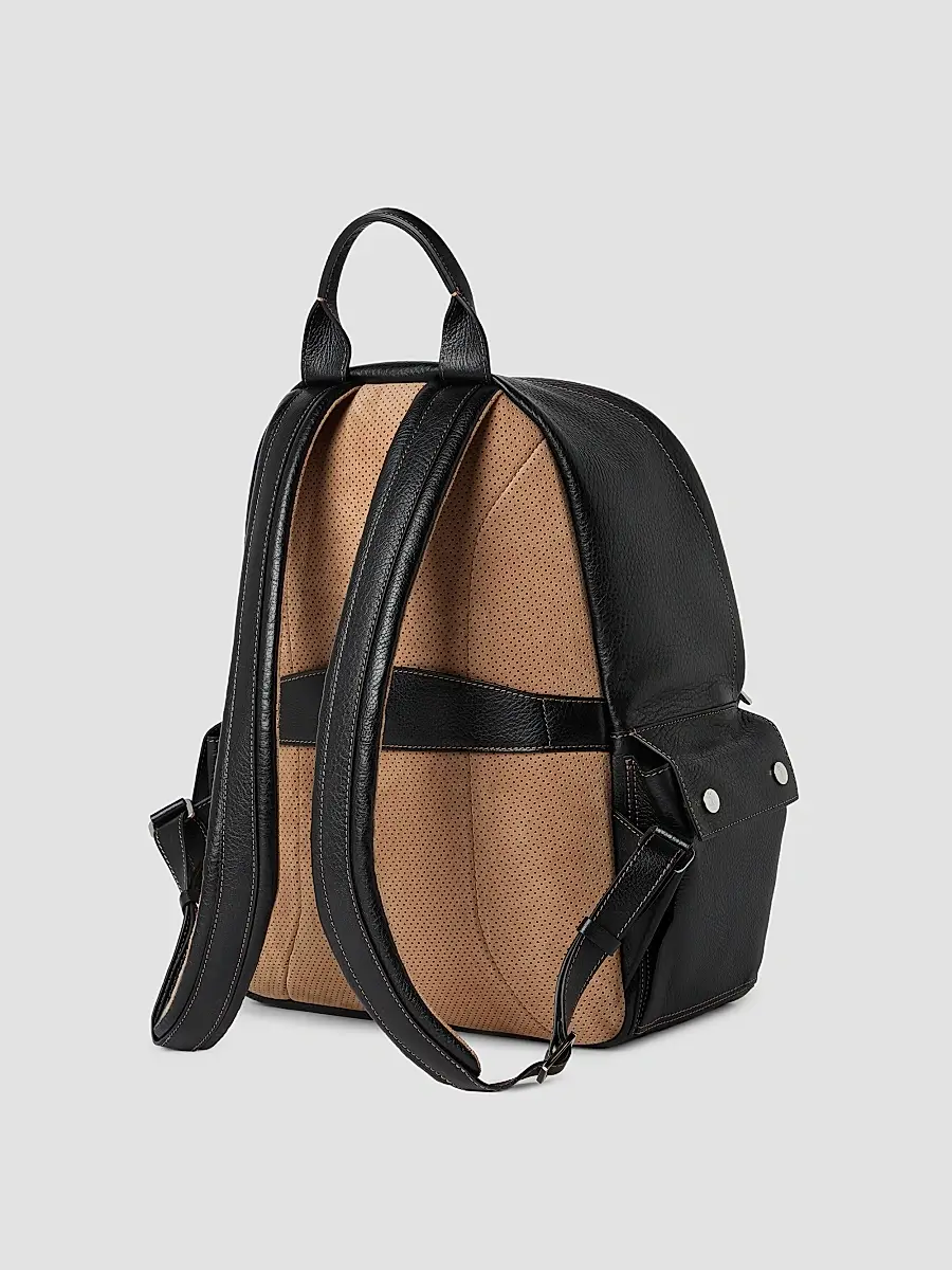 Brunello Cucinelli Men's Grained Calfskin Travel Backpack | Thumbnail 3