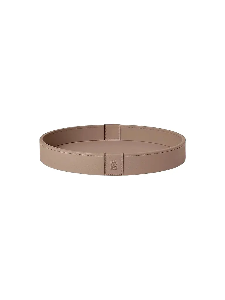 Brunello Cucinelli Small Wooden Tray with Leather Cover | Image 1 Brunello Cucinelli Small Wooden Tray with Leather Cover | Image 1