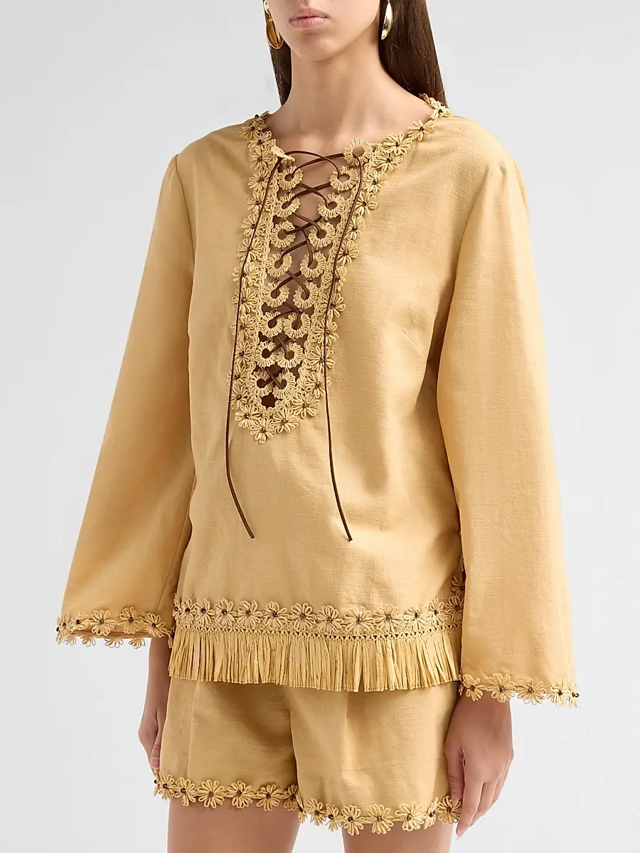 Zimmermann Women's Mahon Tunic Top | Thumbnail 4 Zimmermann Women's Mahon Tunic Top | Thumbnail 4