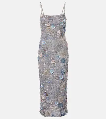 RACHEL GILBERT Embellished floral-appliqué midi dress | Thumbnail 8 RACHEL GILBERT Embellished floral-appliqué midi dress | Thumbnail 8