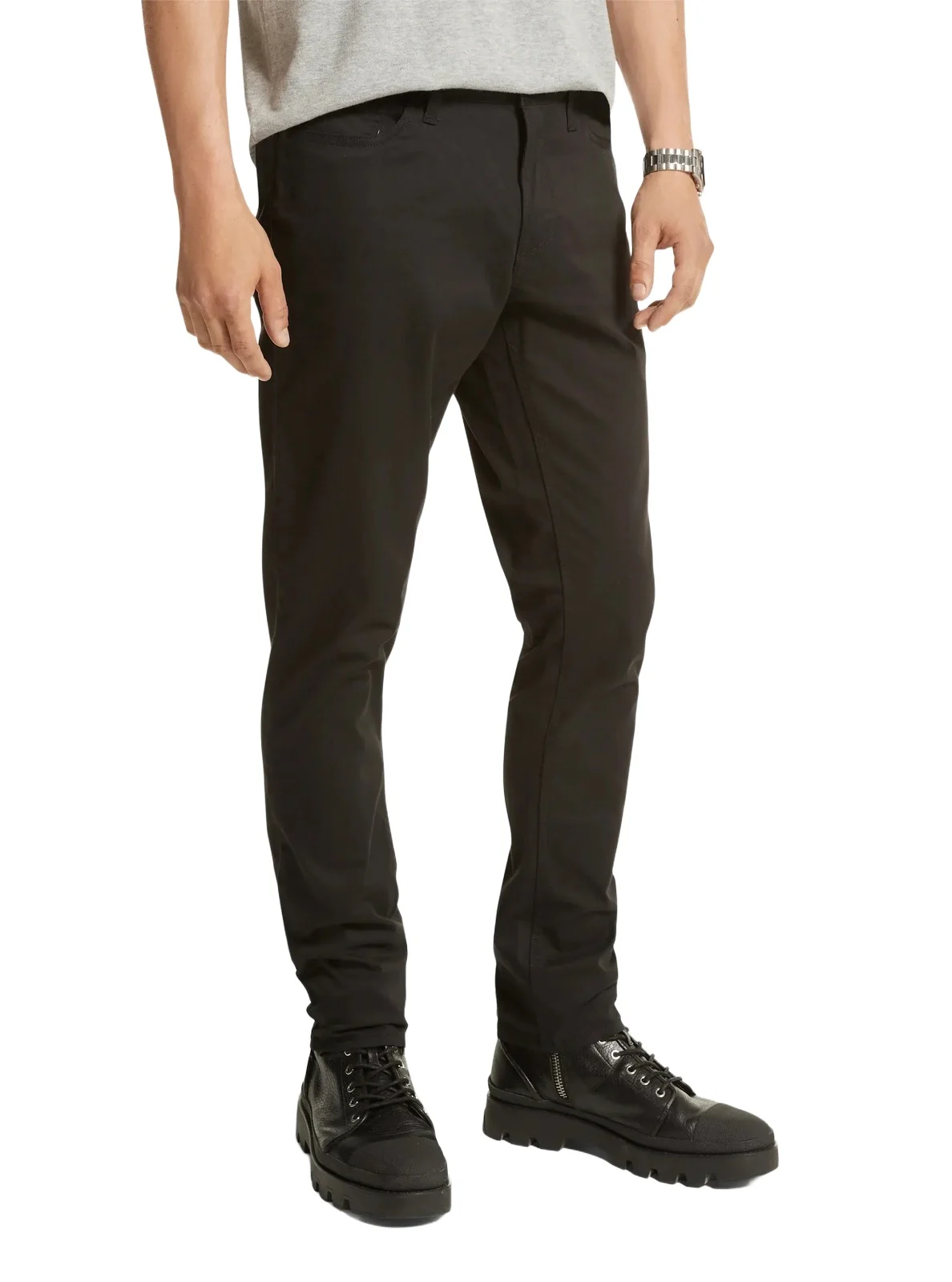 Parker Slim-Fit Stretch-Twill Pants in Black Parker Slim-Fit Stretch-Twill Pants in Black