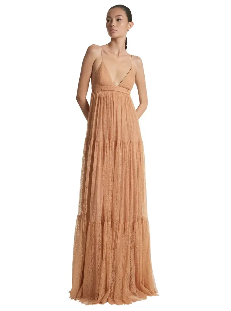 Michael Kors Collection Chantilly Lace Slip Gown | Image 1 Michael Kors Collection Chantilly Lace Slip Gown | Image 1