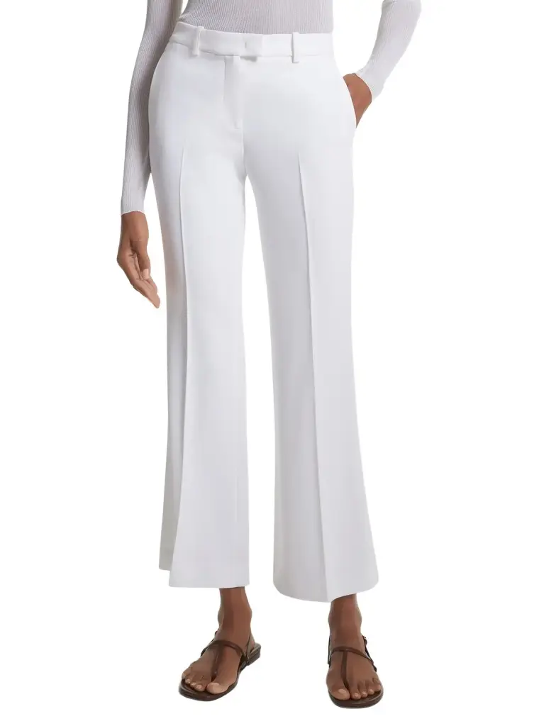 Michael Kors Collection Haylee Double Crepe Sablé Cropped Flared Trousers | Image 1 Michael Kors Collection Haylee Double Crepe Sablé Cropped Flared Trousers | Image 1
