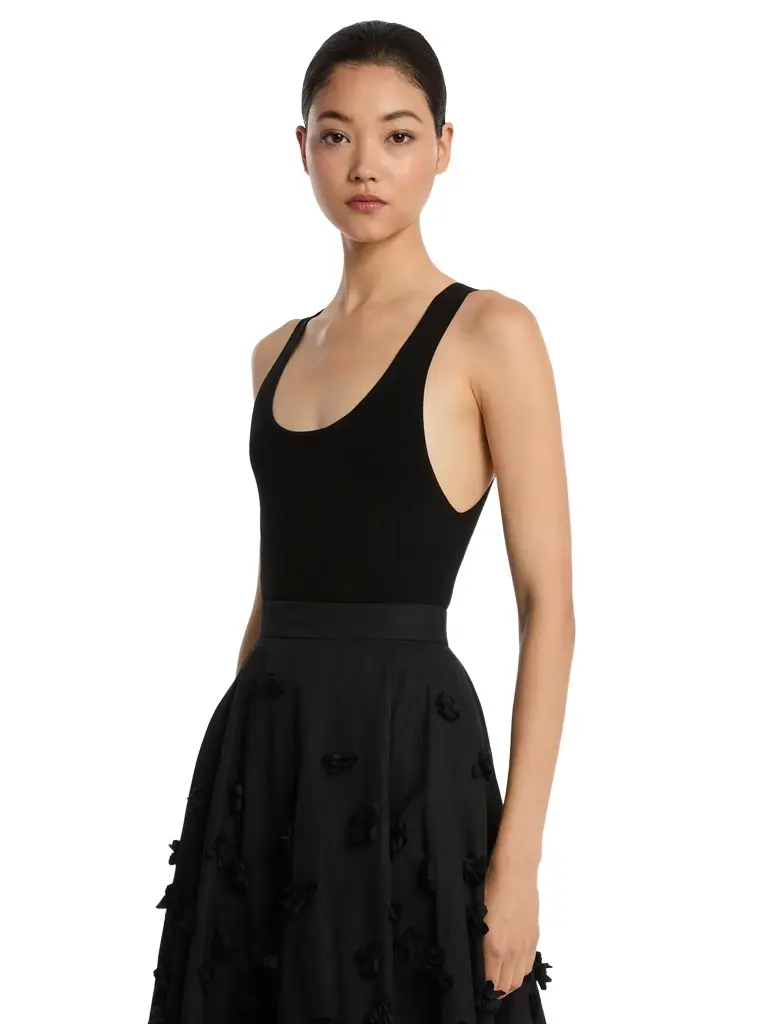 Michael Kors Collection Stretch Viscose Bodysuit | Image 1 Michael Kors Collection Stretch Viscose Bodysuit | Image 1