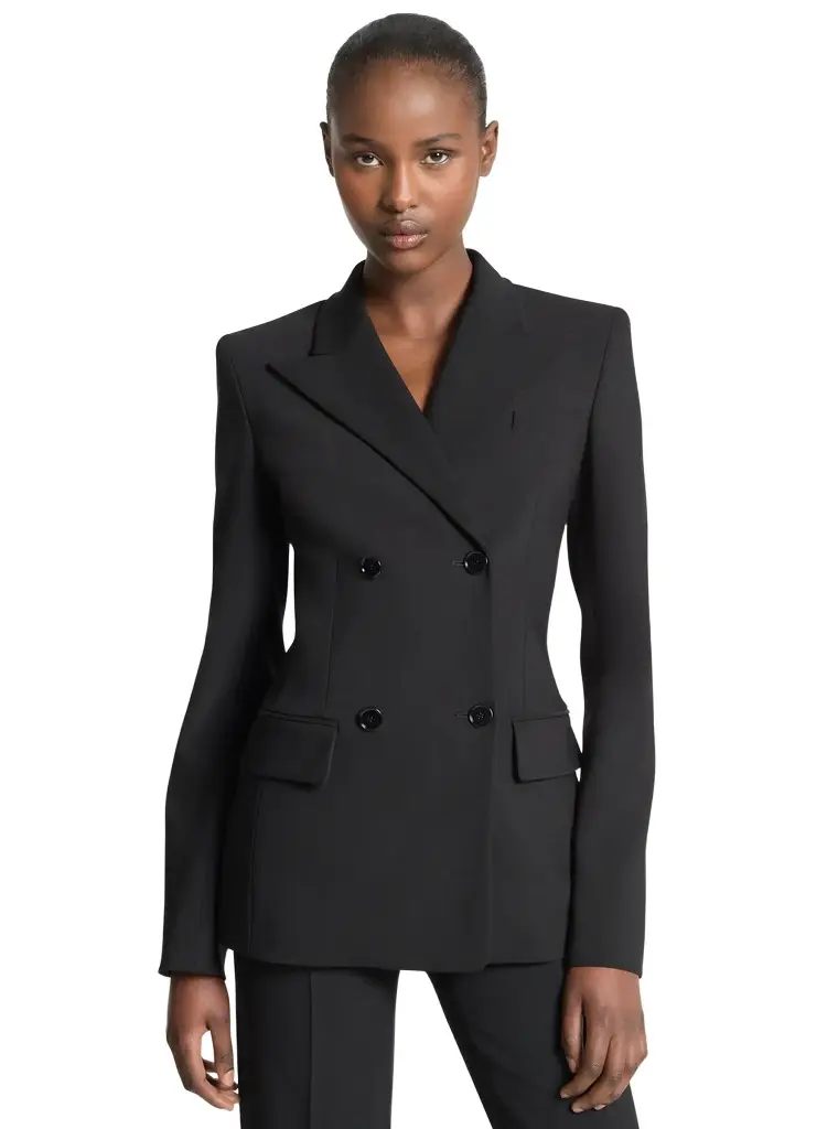 Michael Kors Collection Stretch Wool Crepe Blazer in | Image 1 Michael Kors Collection Stretch Wool Crepe Blazer in | Image 1