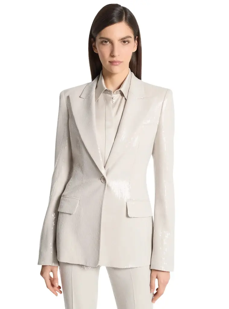 Michael Kors Collection Georgina Sequined Blazer | Image 1 Michael Kors Collection Georgina Sequined Blazer | Image 1