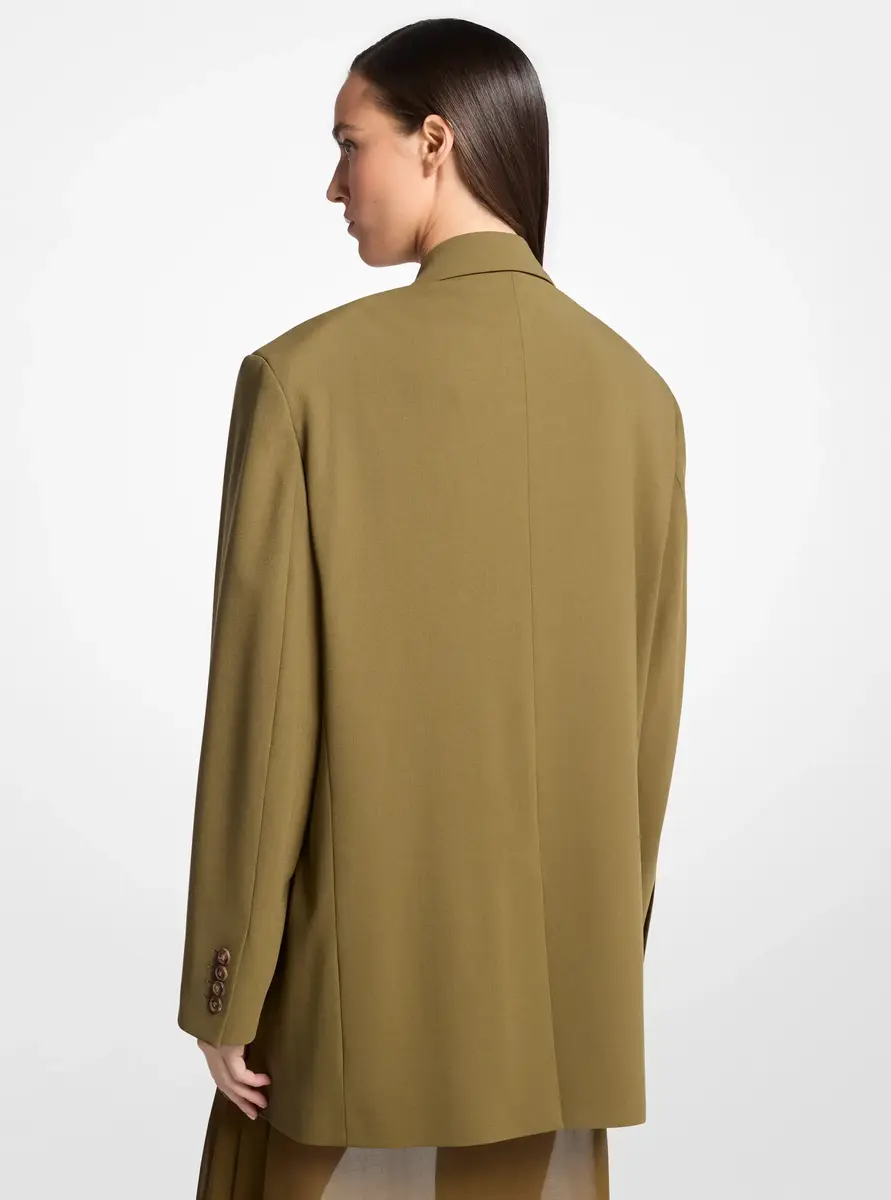 Michael Kors Collection Ryan Stretch Wool Blazer in Green | Thumbnail 2