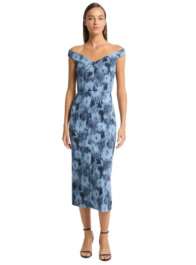 Michael Kors Collection Floral Chiné Stretch Cady Sheath Dress | Image 1 Michael Kors Collection Floral Chiné Stretch Cady Sheath Dress | Image 1