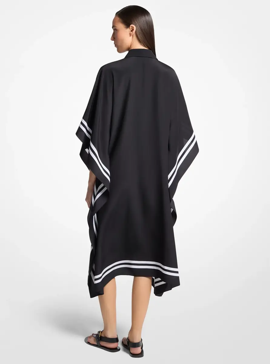 Michael Kors Collection Silk Crepe De Chine Caftan in | Thumbnail 2 Michael Kors Collection Silk Crepe De Chine Caftan in | Thumbnail 2