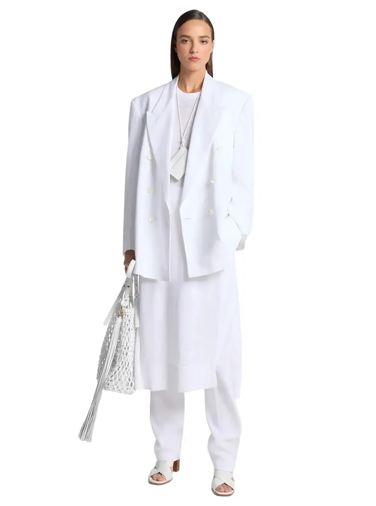 Michael Kors Collection Shawn Linen Double-Breasted Blazer | Image 1 Michael Kors Collection Shawn Linen Double-Breasted Blazer | Image 1