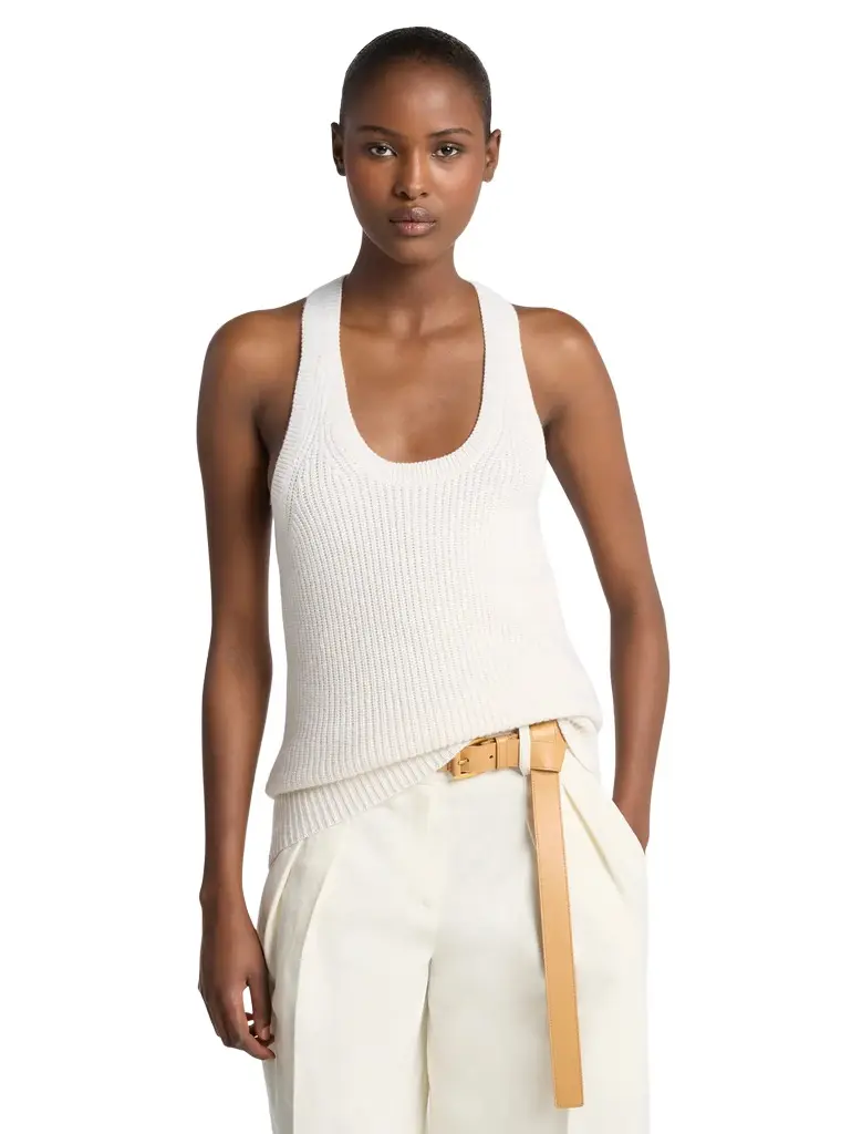 Michael Kors Collection Cashmere and Linen Tank Top | Image 1 Michael Kors Collection Cashmere and Linen Tank Top | Image 1