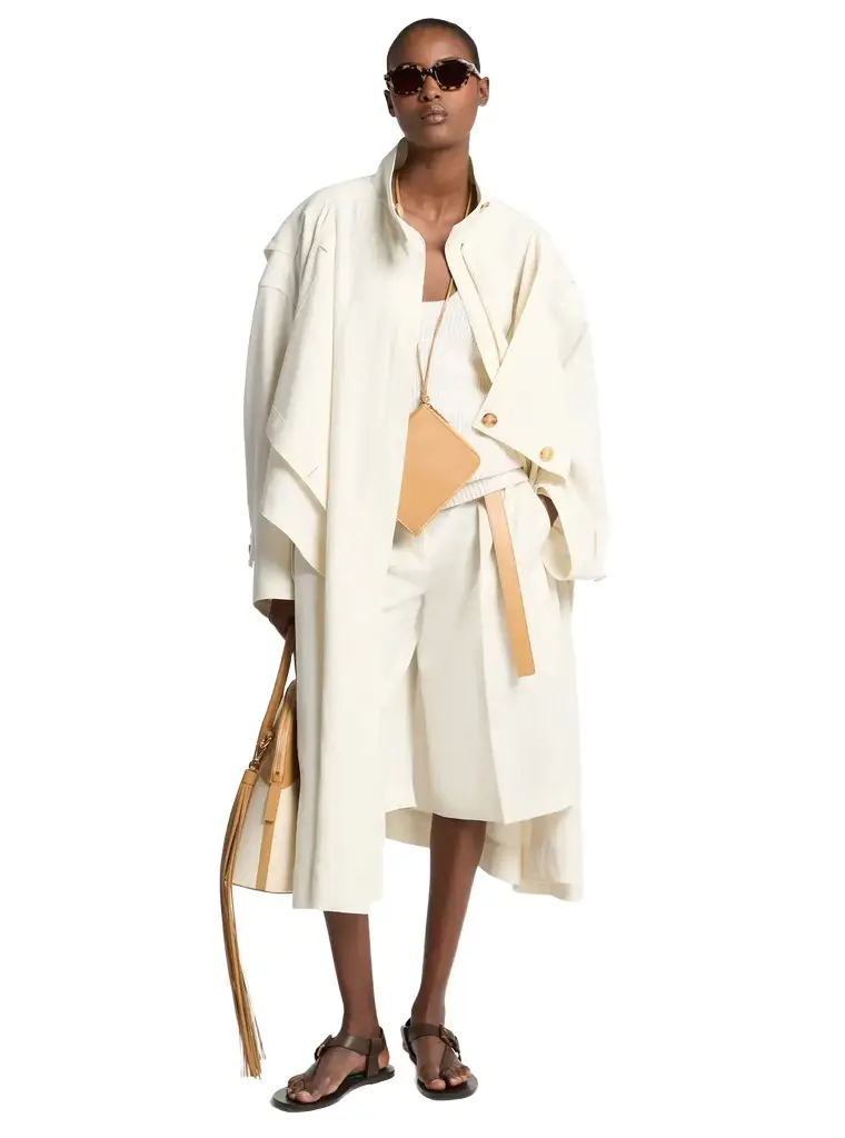 Michael Kors Collection Linen Wind Coat | Image 1 Michael Kors Collection Linen Wind Coat | Image 1