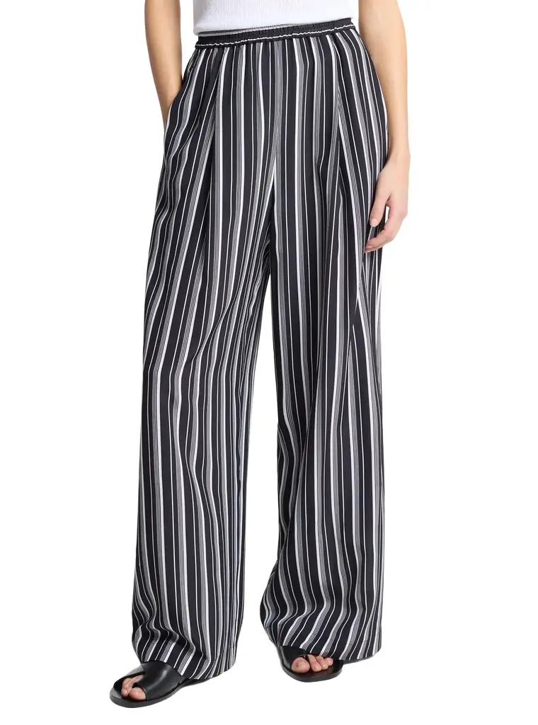 Michael Kors Collection Striped Silk Crepe De Chine Pajama Pants | Image 1 Michael Kors Collection Striped Silk Crepe De Chine Pajama Pants | Image 1