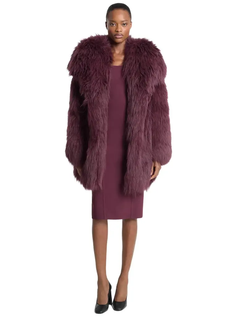 Michael Kors Collection Shearling Peacoat | Image 1 Michael Kors Collection Shearling Peacoat | Image 1