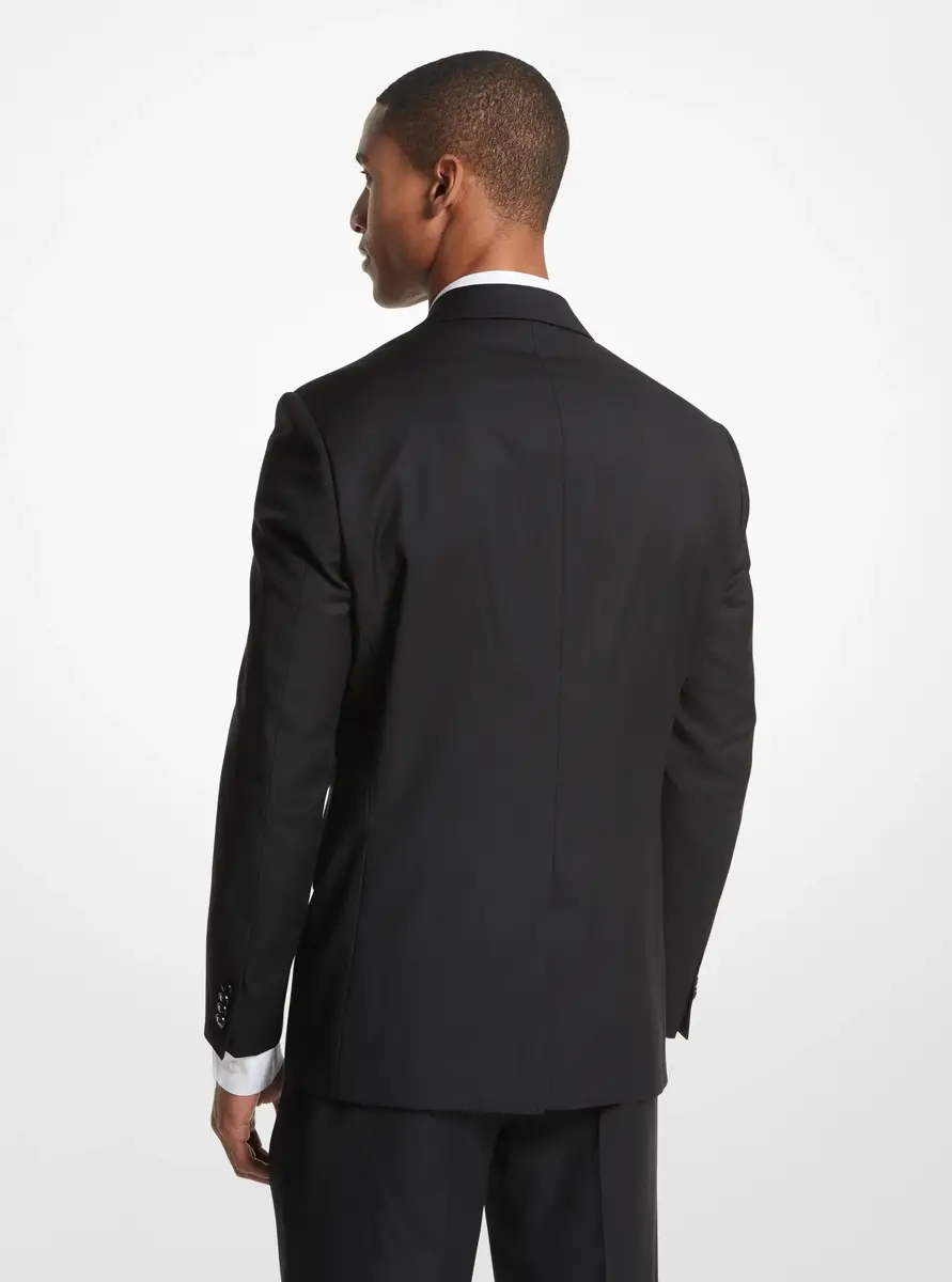Michael Kors Collection Kaplan Wool Blend Sportscoat in Black | Thumbnail 2 Michael Kors Collection Kaplan Wool Blend Sportscoat in Black | Thumbnail 2