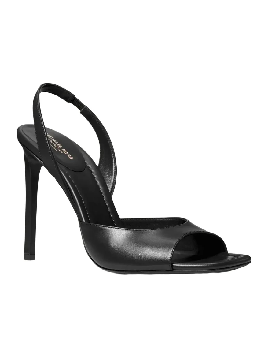 Michael Kors Collection Marisa Leather Sandal in Black