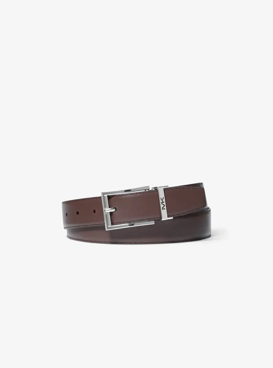 Michael Kors Collection Reversible Leather Belt in Brown | Thumbnail 2 Michael Kors Collection Reversible Leather Belt in Brown | Thumbnail 2