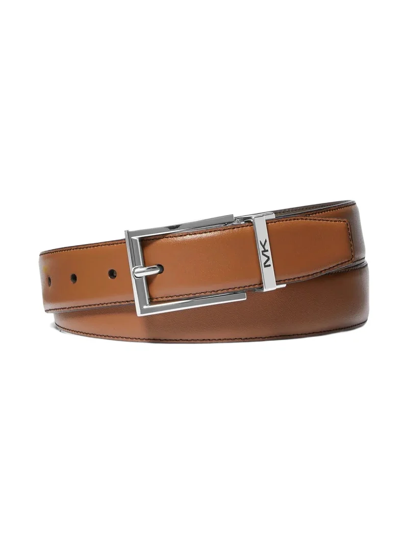 Michael Kors Collection Reversible Leather Belt in Brown