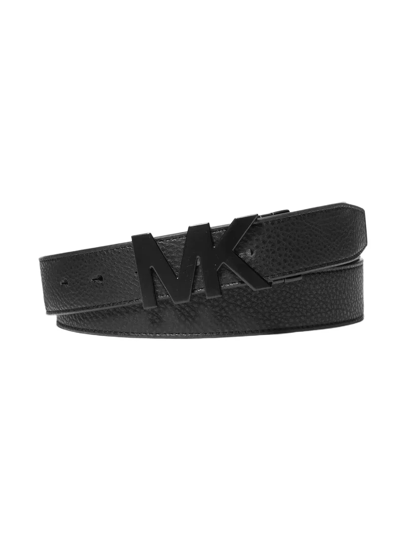 Michael Kors Collection Reversible Signature Logo Buckle Belt in Black