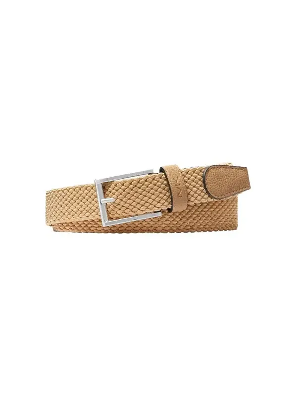 Michael Kors Collection Braided Belt in Brown