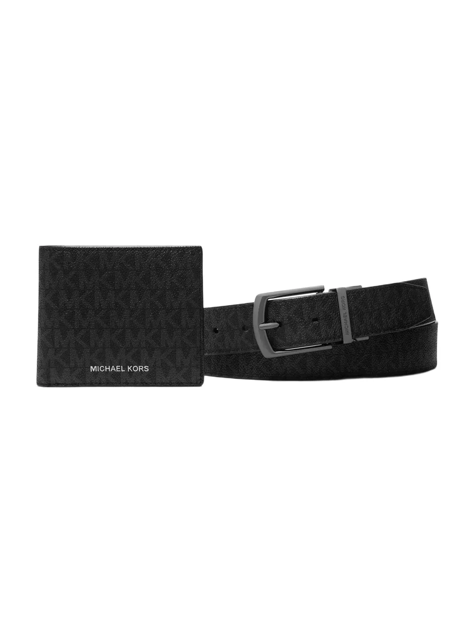Michael Kors Collection Signature Logo Wallet and Belt Gift Set in Black - One Size by Michael Kors Mens