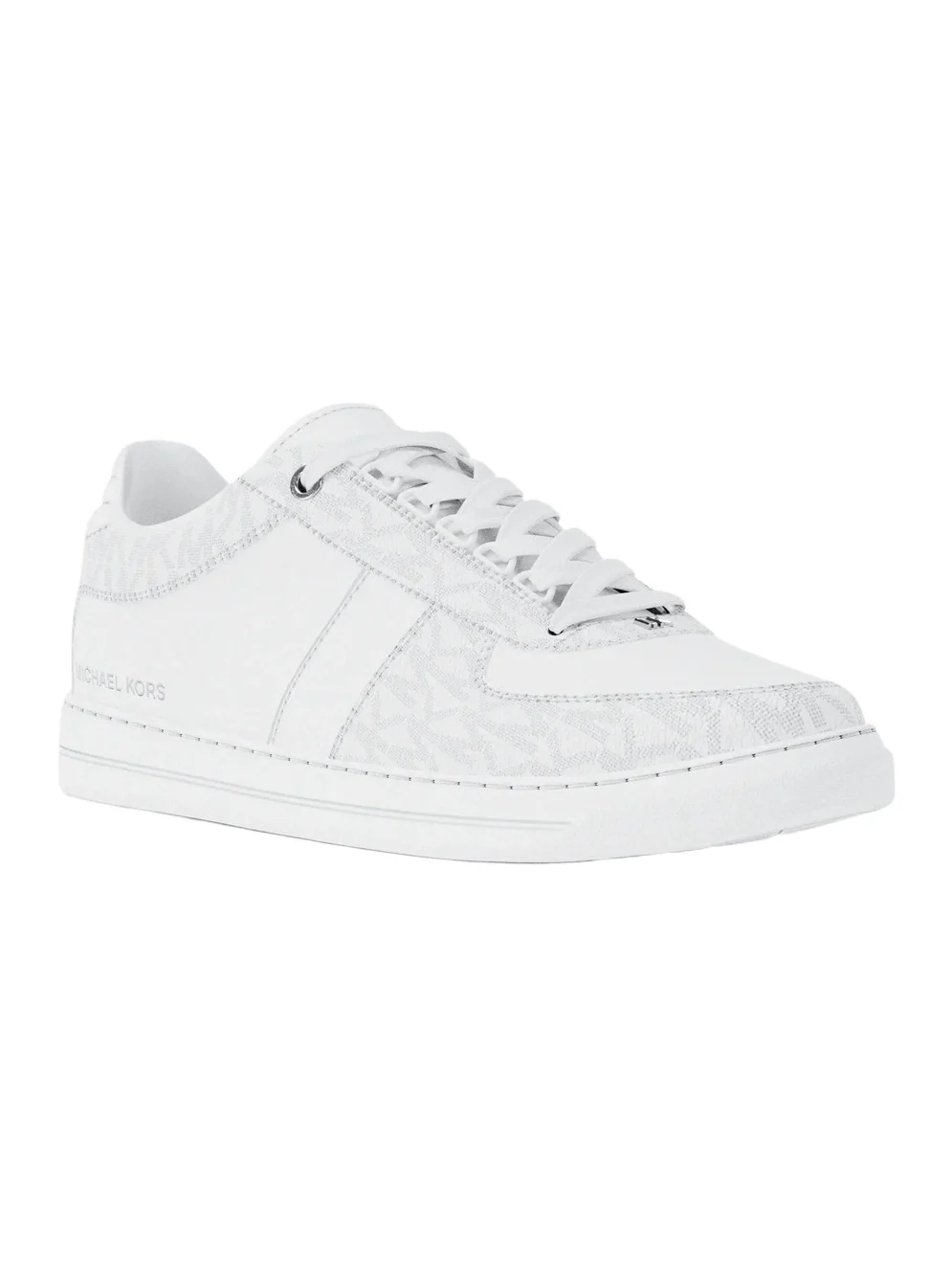 Michael Kors Collection Brady Signature Logo and Leather Sneaker in White