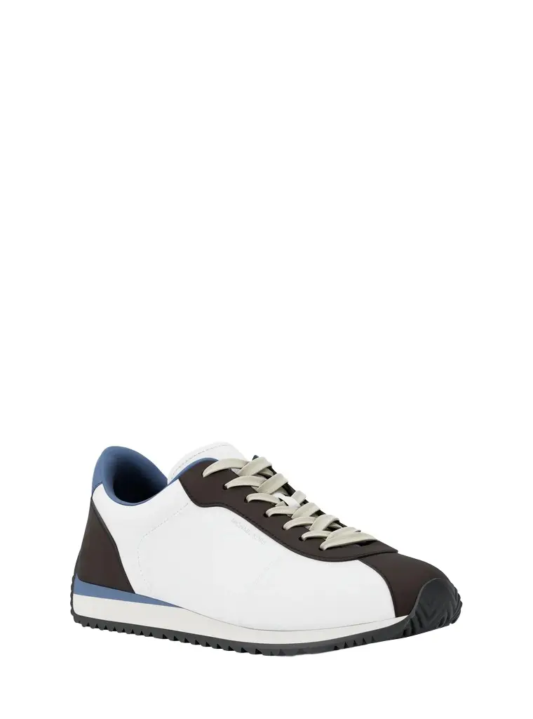 Michael Kors Collection Rhodes Mixed-Media Trainer in Black