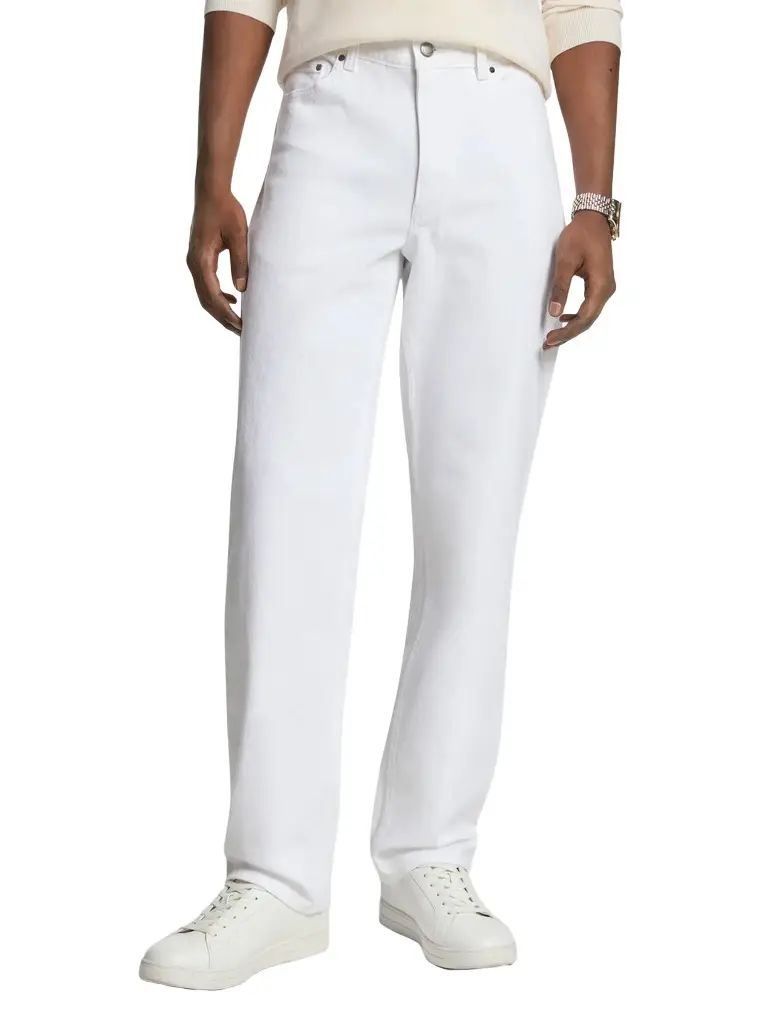 Michael Kors Collection Finn Straight-Leg Stretch Denim Jeans | Image 1 Michael Kors Collection Finn Straight-Leg Stretch Denim Jeans | Image 1