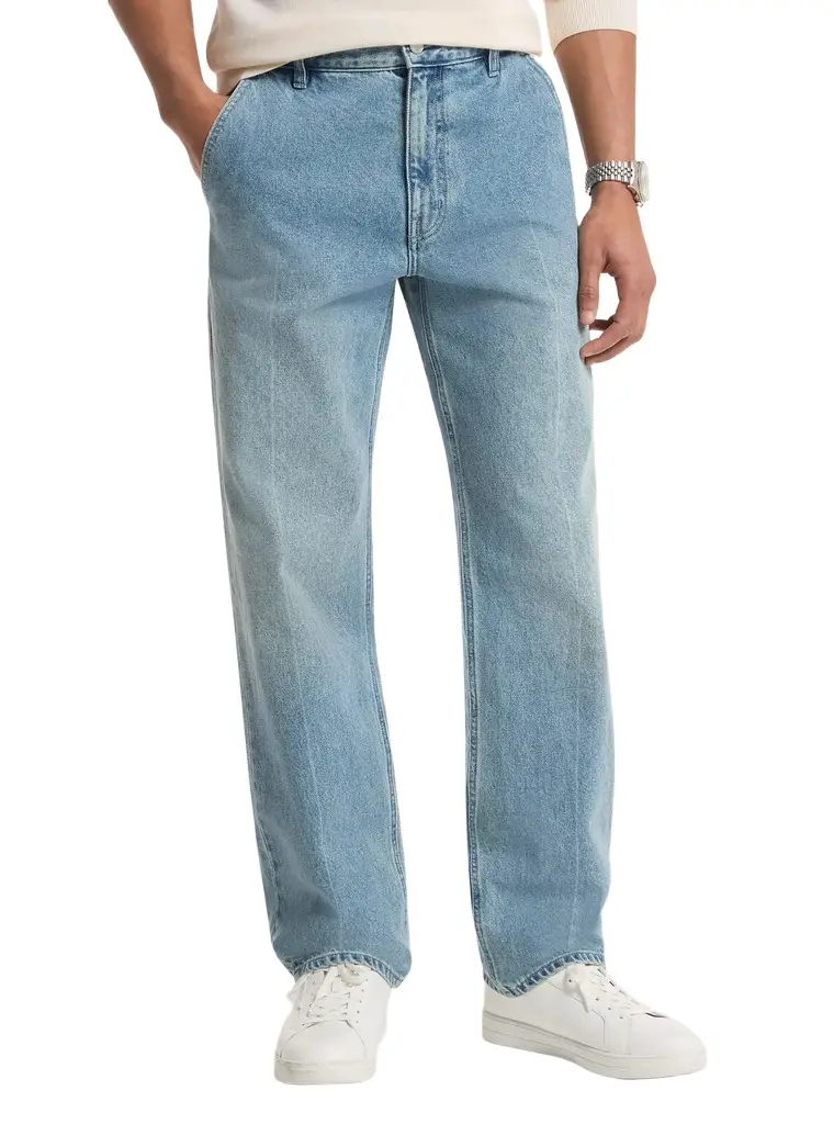 Michael Kors Collection Finn Straight-Fit Stretch Denim Jeans | Image 1 Michael Kors Collection Finn Straight-Fit Stretch Denim Jeans | Image 1