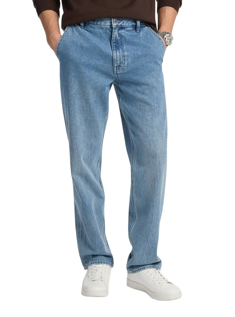 Michael Kors Collection Finn Straight-Leg Stretch Denim Jeans | Image 1 Michael Kors Collection Finn Straight-Leg Stretch Denim Jeans | Image 1