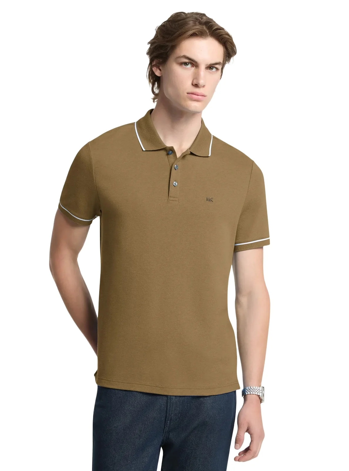 Gramercy Cotton Polo Shirt in Green Gramercy Cotton Polo Shirt in Green
