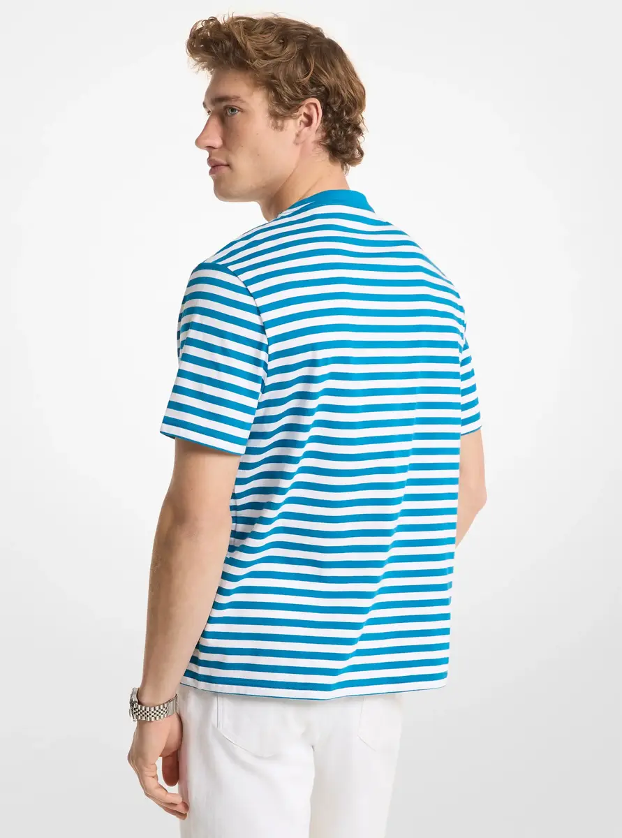 Michael Kors Collection Saint Tropez Striped Cotton Jersey T-Shirt in | Thumbnail 2 Michael Kors Collection Saint Tropez Striped Cotton Jersey T-Shirt in | Thumbnail 2