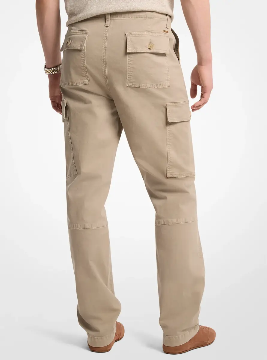 Michael Kors Collection Stretch Cotton Twill Cargo Pants in Green | Thumbnail 2 Michael Kors Collection Stretch Cotton Twill Cargo Pants in Green | Thumbnail 2