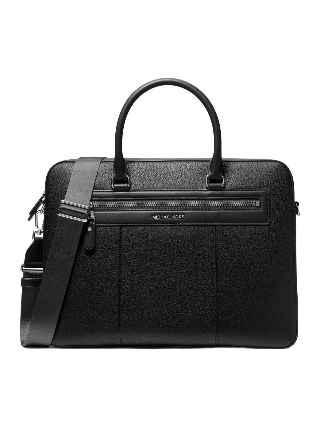 Jet Set Pebbled Leather Briefcase in Brown - One Size by Michael Kors Mens Jet Set Pebbled Leather Briefcase in Brown - One Size by Michael Kors Mens