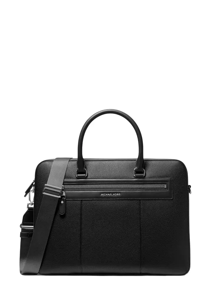 Michael Kors Collection Jet Set Pebbled Leather Briefcase | Image 1 Michael Kors Collection Jet Set Pebbled Leather Briefcase | Image 1