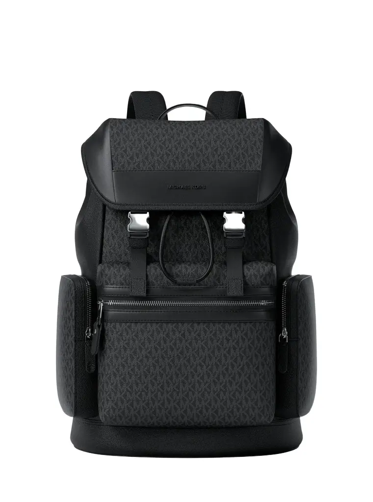 Michael Kors Collection Jet Set Signature Logo Backpack | Image 1 Michael Kors Collection Jet Set Signature Logo Backpack | Image 1