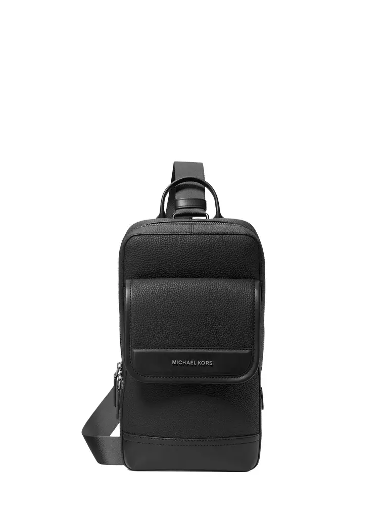 Michael Kors Collection Jet Set Pebbled Leather Sling Pack | Image 1 Michael Kors Collection Jet Set Pebbled Leather Sling Pack | Image 1