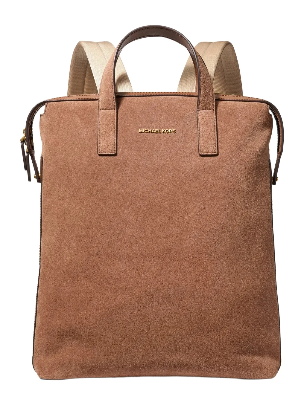 Michael Kors Collection Nicholas Suede Convertible Backpack in Brown - One Size by Michael Kors Mens