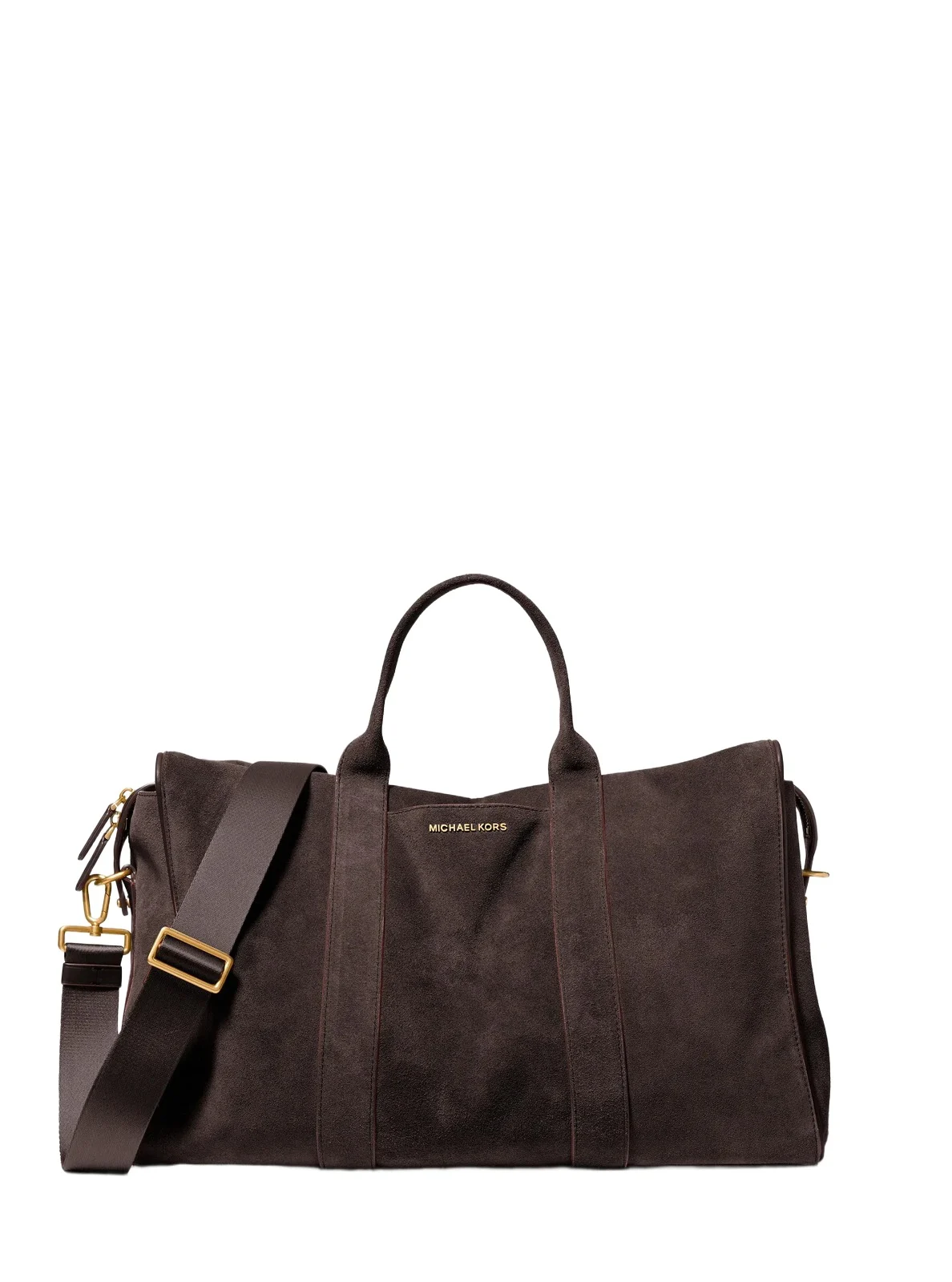 Michael Kors Collection Nicholas Medium Suede Slouch Duffel Bag in Brown - One Size by Michael Kors Mens