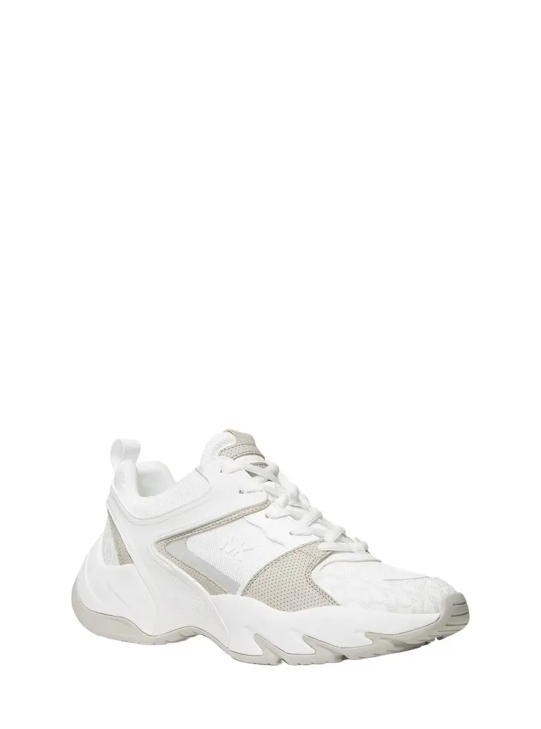 Michael Kors Collection Chase Mixed-Media Trainer | Image 1 Michael Kors Collection Chase Mixed-Media Trainer | Image 1