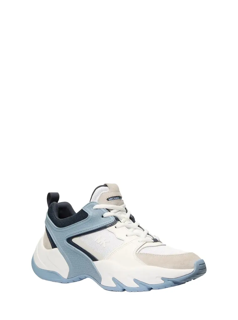 Michael Kors Collection Chase Mixed-Media Trainer in