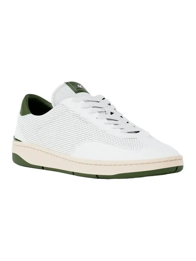 Michael Kors Collection Wilton Perforated Leather Sneaker in Blue