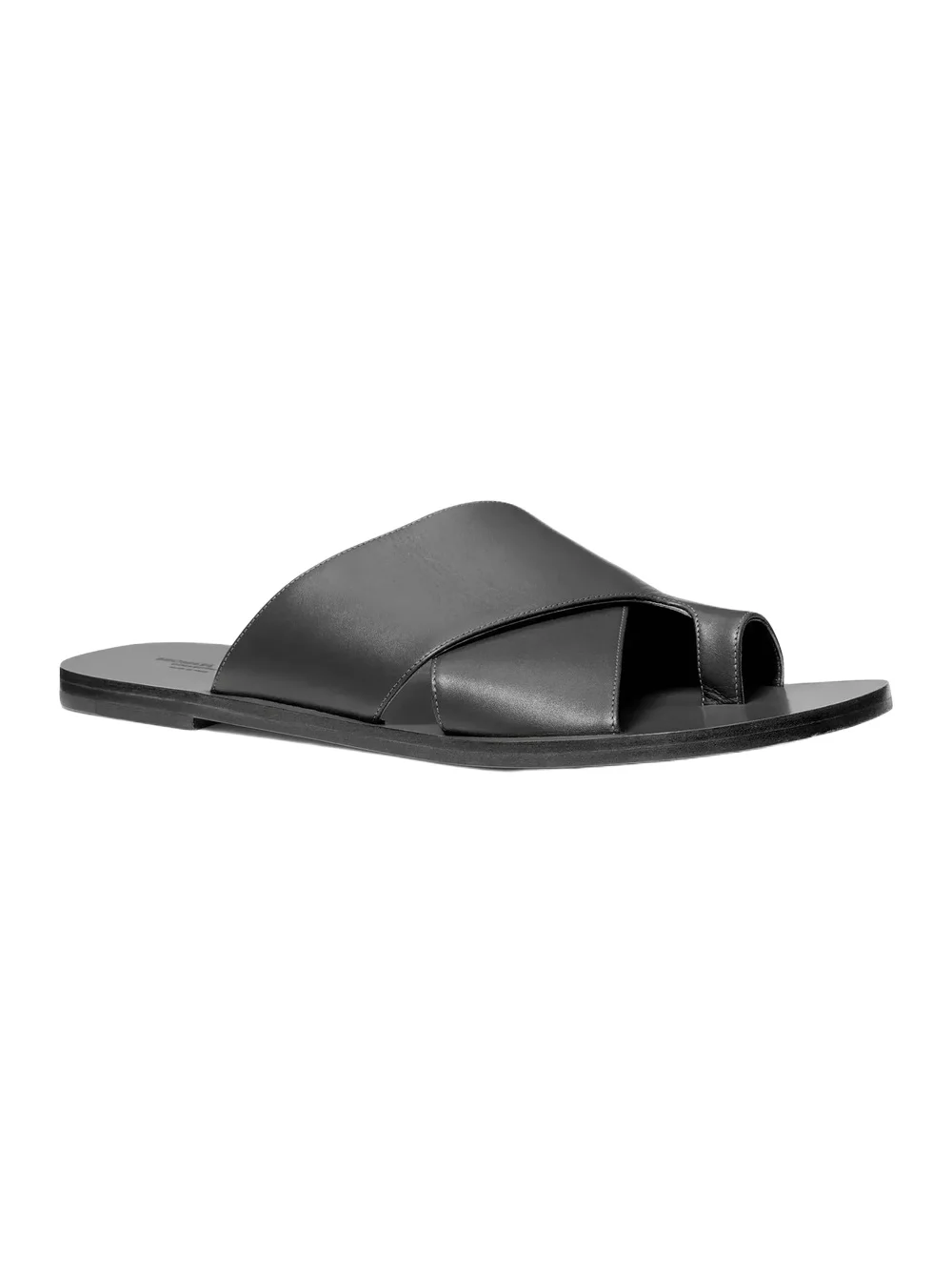 Michael Kors Collection Mackenzie Leather Sandal in Black