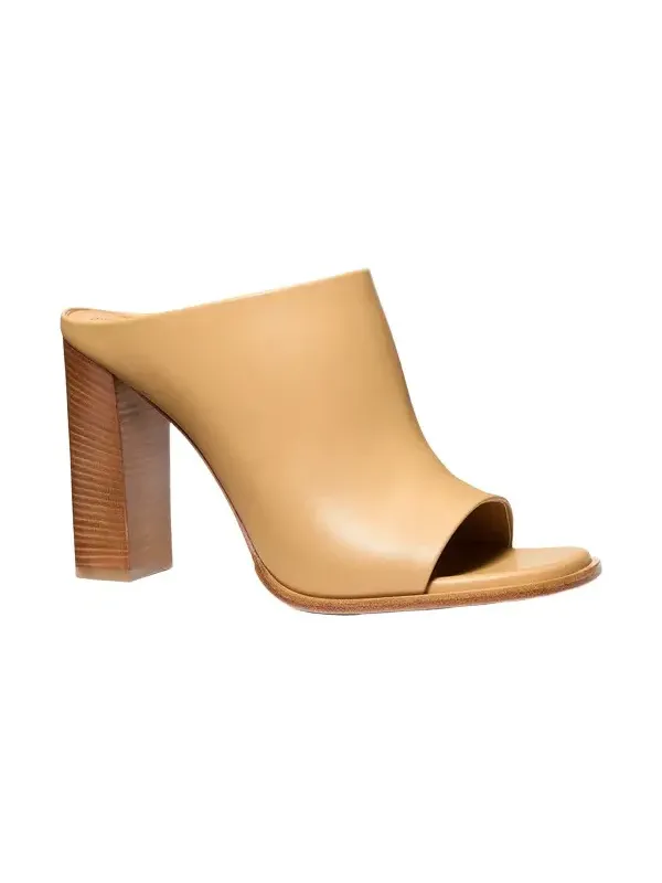 Michael Kors Collection Natasha Leather Mule in Natural