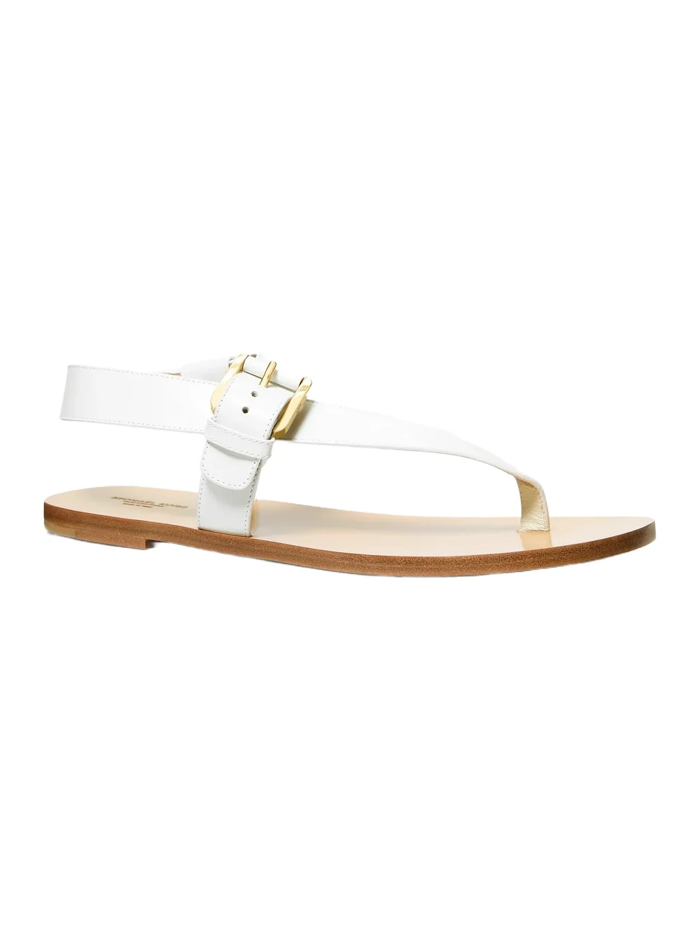 Michael Kors Collection Penelope Leather Sandal in White