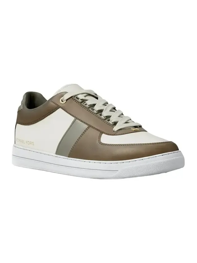 Brady Color-Block Leather Sneaker in Brown Brady Color-Block Leather Sneaker in Brown